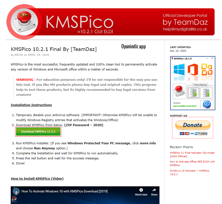KMSpico Free Full programlar Indir