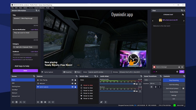 OBS Studio Free Indir Windows-Mac