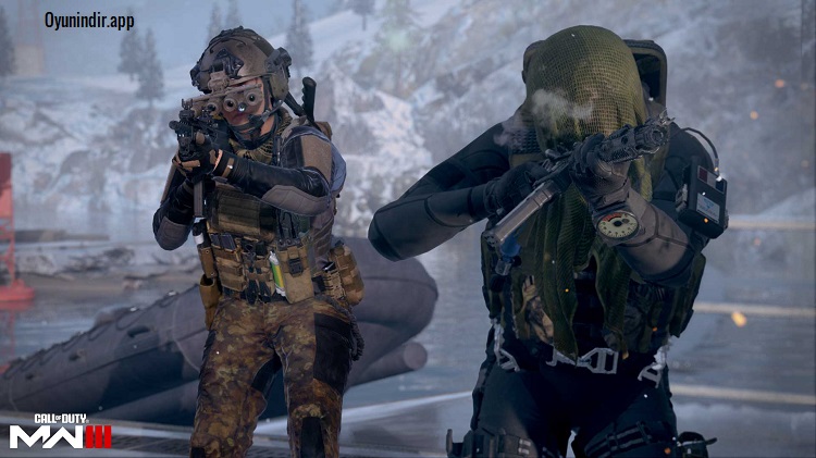 Call of Duty Modern Warfare 3 kampanya görevinden yoğun çatışma sahnesi