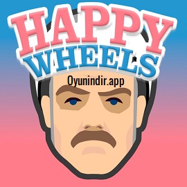 Happy Wheels fizik tabanlı engel parkurunda araç kontrolü