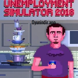 Unemployment Simulator 2018 oyununda küçük dairede geçen günlük işsizlik rutini