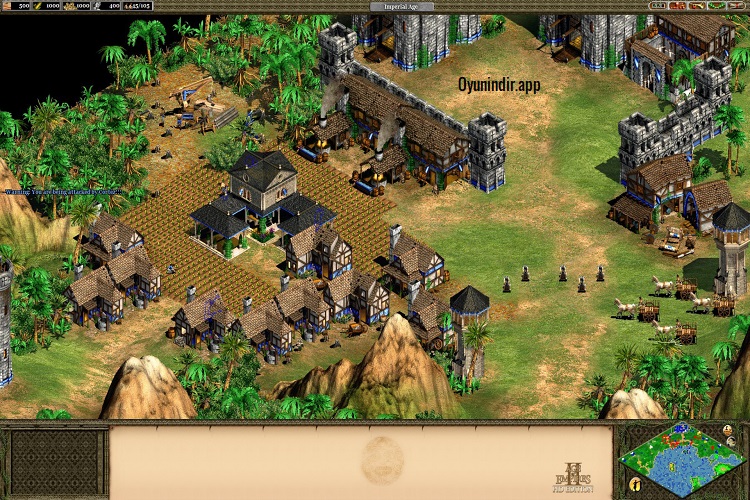 Age of Empires II Gold Edition kuşatma ordusunun düşman savunmasına ilerlemesi