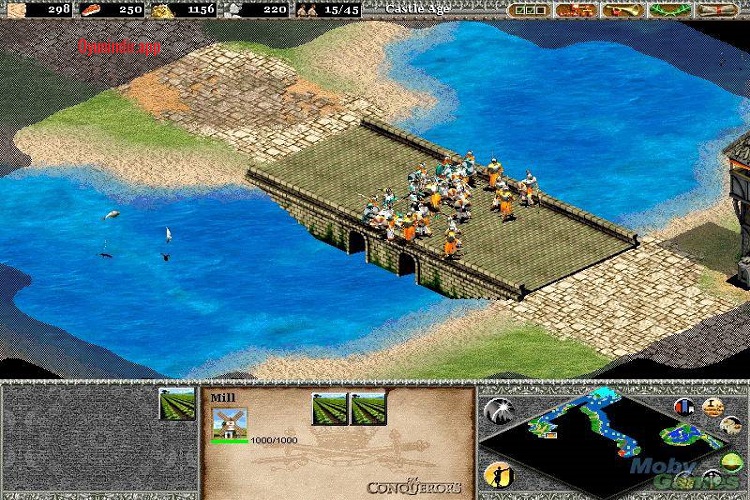 Age of Empires II Gold Edition savaş alanında süvari ve piyade birlikleri