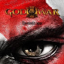 God of War III Remastered oyununda Kratos fırtınalı gökyüzü altında kayalık bir zirvede devasa su tanrısı Poseidon ile karşı karşıya geliyor