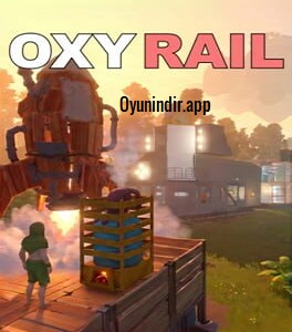 OxyRail açık dünyasında tren üssünü geliştirme, çevreden malzeme toplama ve tehlikeli bölgeleri keşfetme.