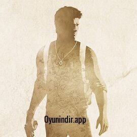 Uncharted The Nathan Drake Collection oyununda Nathan Drake yoğun tropik bitki örtüsüyle çevrili antik tapınak avlusunda yosun tutmuş taş kalıntılarını araştırıyor
